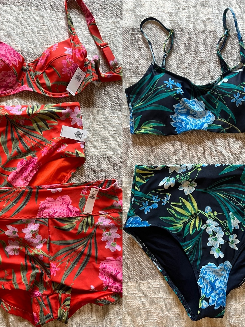 NWT Bundle of Old Navy floral bathing suits